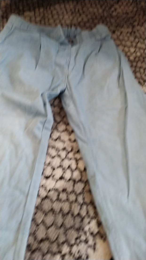 Mavi Nakışlı Dantel Detaylı Bohem Kadın Pantolon - Görsel 3