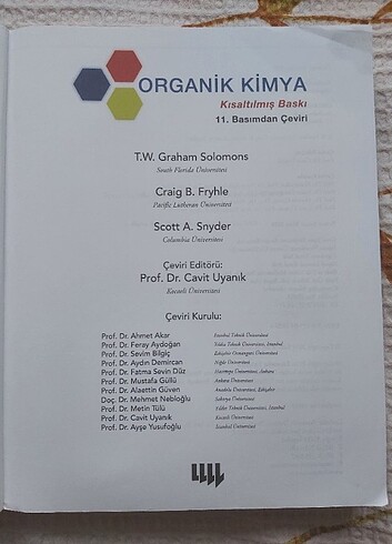  Solomun Organik Kimya