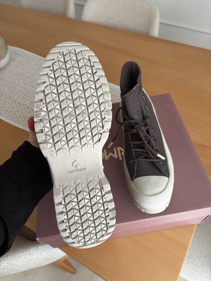 Kahverengi Platform Topuklu Kadın Spor Ayakkabı - Görsel 3