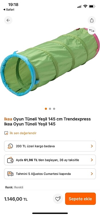  Beden İkea tünel