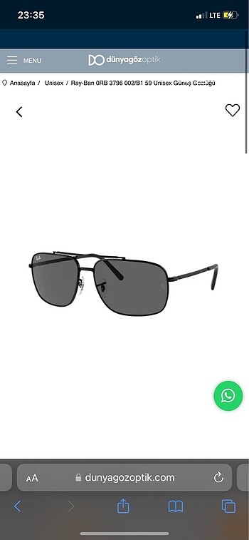 Ray-Ban Unisex Güneş Gözlüğü