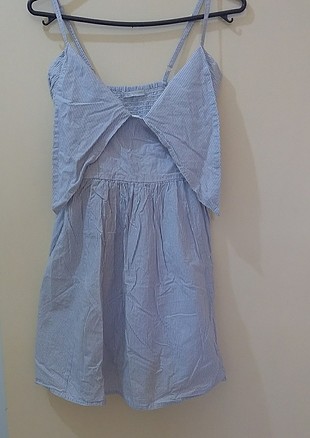 çizgili mini elbise