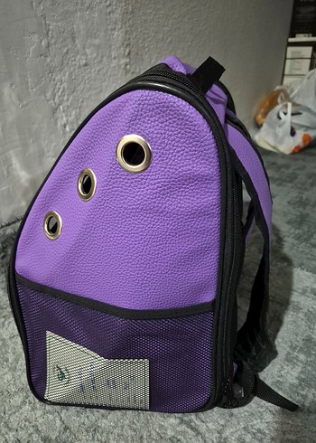 Mor Şeffaf Evcil Taşıma Çantası - Görsel 4