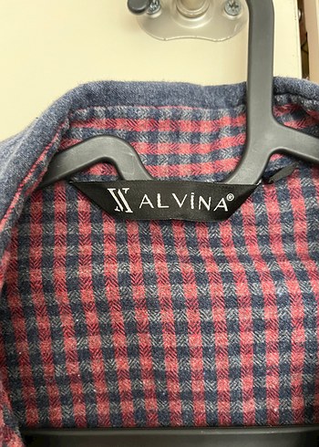 Bordo Gri Denim Kadın Gömlek Elbise - Görsel 3