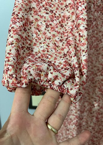 Bordo Bohem Uzun Kollu Uzun Elbise - Görsel 3