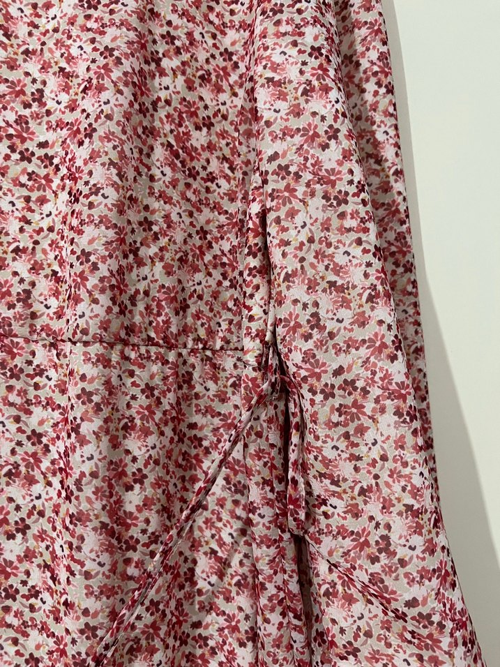 Bordo Bohem Uzun Kollu Uzun Elbise - Görsel 4