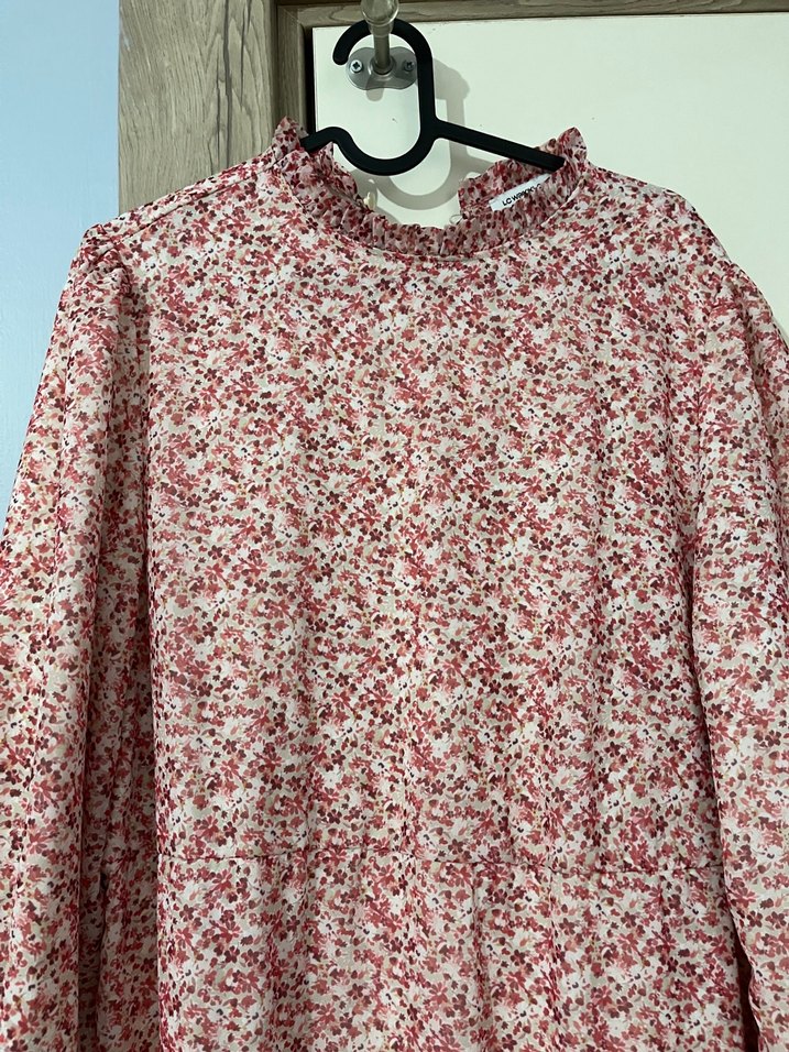 Bordo Bohem Uzun Kollu Uzun Elbise - Görsel 2