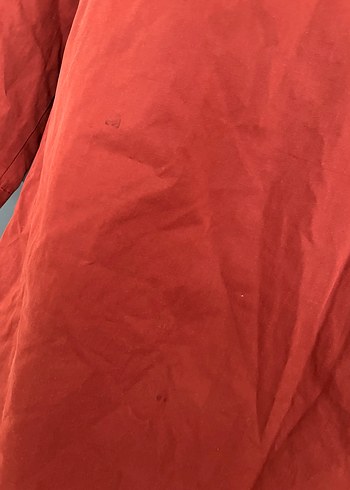 Koyu Kırmızı Uzun Düğmeli Hamile Kabanı - Görsel 5