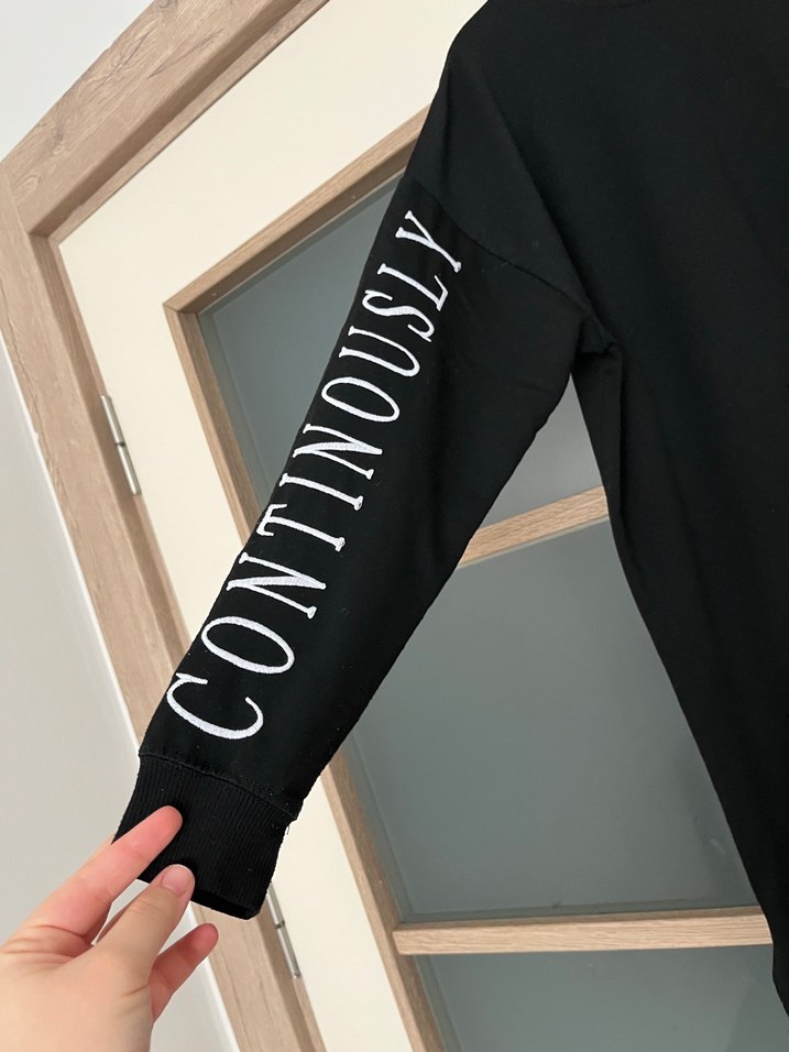 Siyah Uzun Kollu Rahat Kesim Tunik - Görsel 2