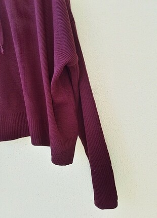 m Beden bordo Renk Koton Triko Sweatshirt