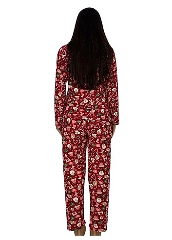xl Beden kırmızı Renk Pijama takımı