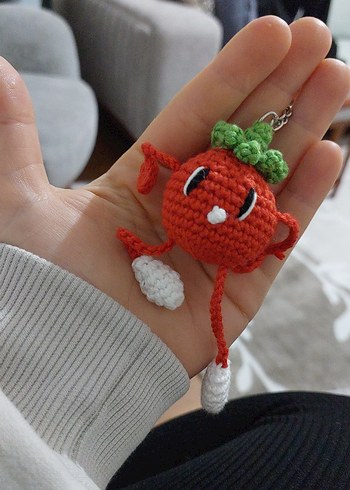 Renkli Örgü Bohem Anahtarlık - Görsel 2