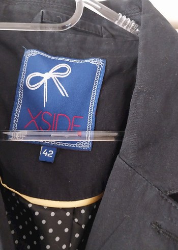 LC Waikiki Düğmeli koyu lacivert Kadın Keten Blazer