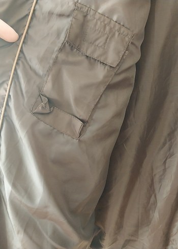 Kadın kahverengi Kapitone Fermuarlı Mont - Görsel 7