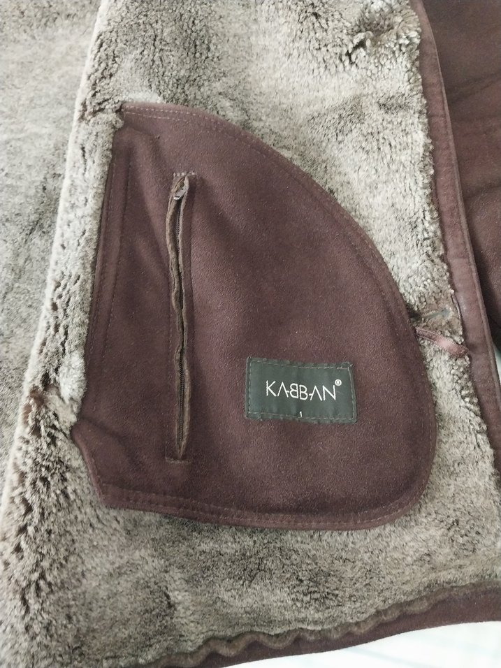 Düğmeli Kahverengi Süet Erkek Kaban - Görsel 2