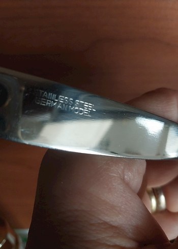 Parlak Gri Desenli Yemek Bıçağı Seti - Görsel 5