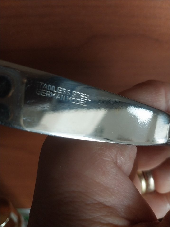 Parlak Gri Desenli Yemek Bıçağı Seti - Görsel 5