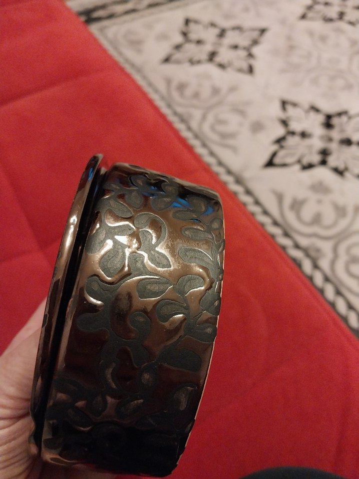 Kahverengi, siyah desenli küllük - Görsel 2