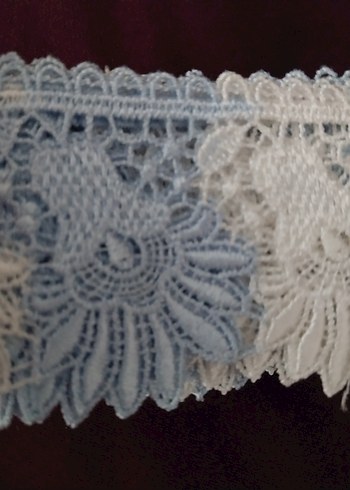 iki renkli güpür dantel - Görsel 3