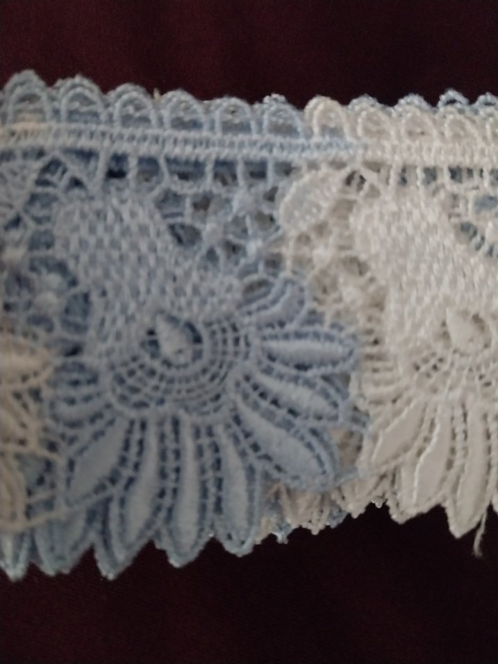 iki renkli güpür dantel - Görsel 3