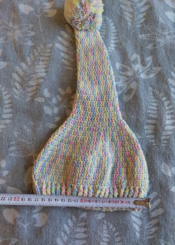 Çok Renkli Pastel Örgü Çocuk Bere - Görsel 2