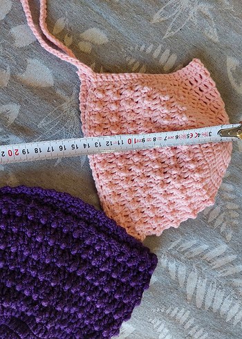 Çocuk Örgü Bere ve Şapka Seti Mor-Pembe - Görsel 2