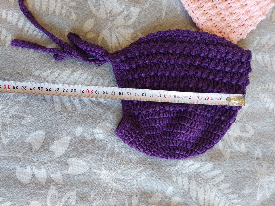 Çocuk Örgü Bere ve Şapka Seti Mor-Pembe - Görsel 3