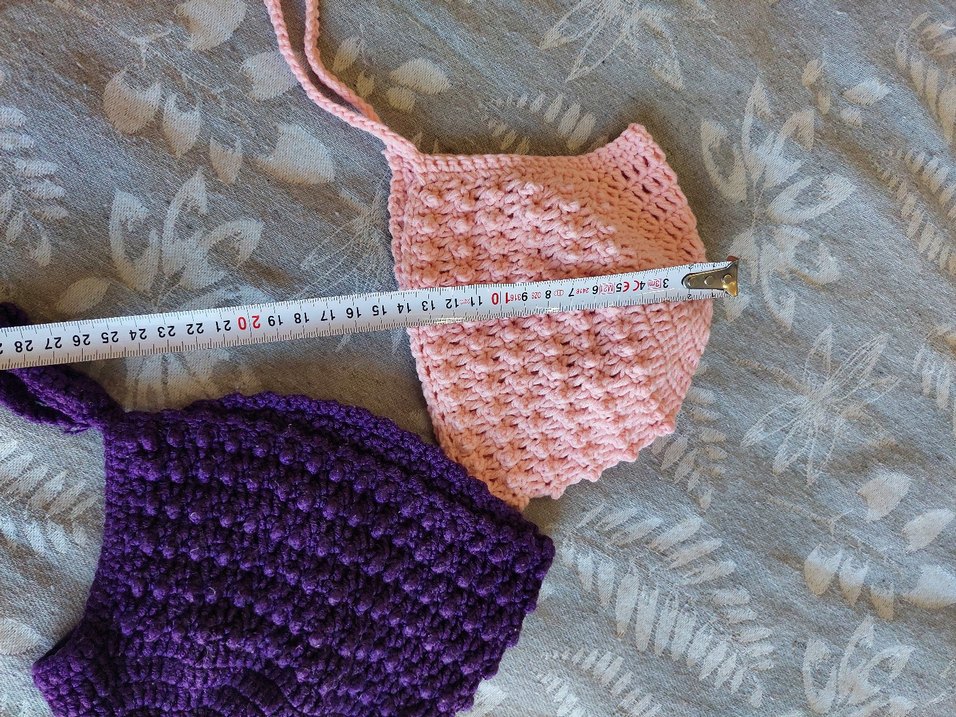 Çocuk Örgü Bere ve Şapka Seti Mor-Pembe - Görsel 2