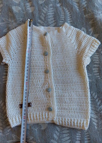 Kısa Kollu Örgü Hırka - Görsel 2