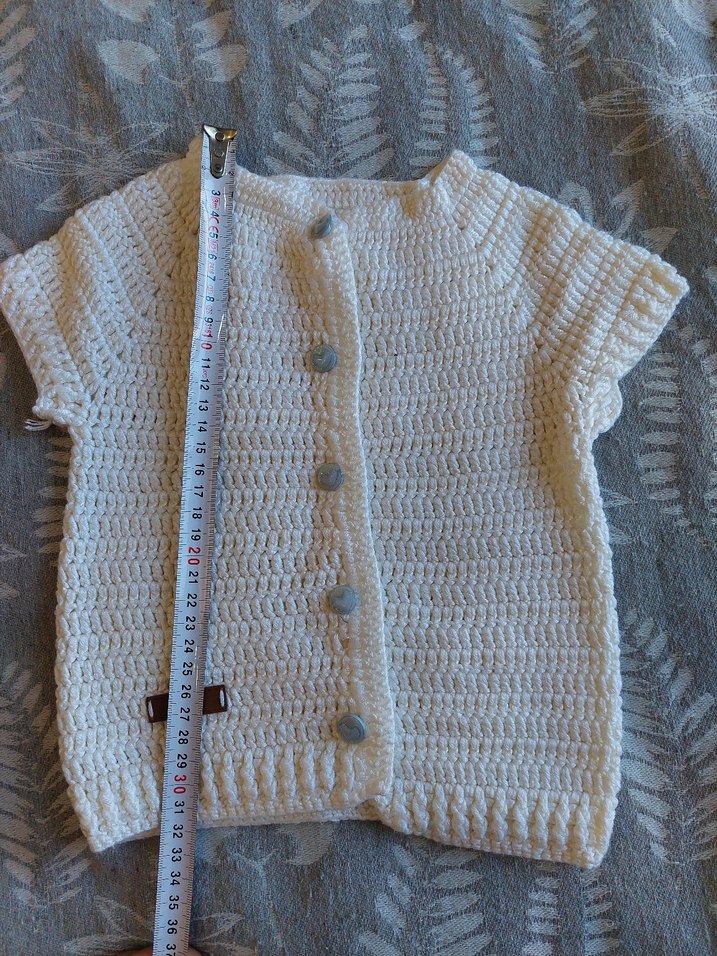 Kısa Kollu Örgü Hırka - Görsel 2