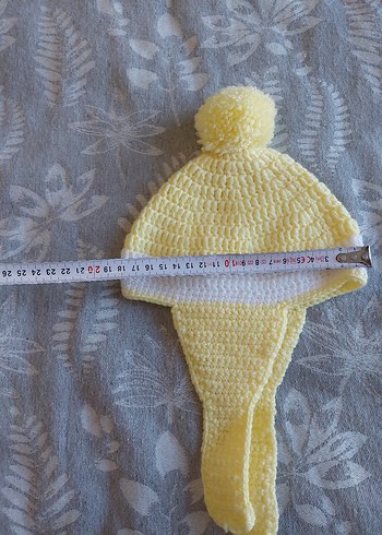 Sarı Örgü Çocuk Bere - Görsel 2