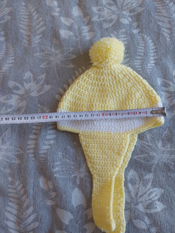 Sarı Örgü Çocuk Bere - Görsel 2