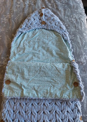 Gri Örgü Bebek Battaniyesi - Görsel 3