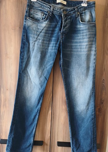 Diğer Mavi Yikamali Slim Fit Jean