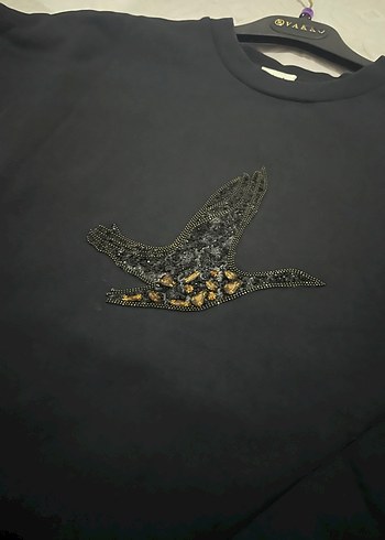 Kadın Siyah Uzun Kollu Salaş Tunik - Görsel 4