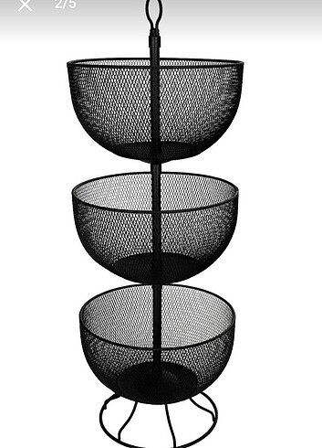 3 katlı metal sebzelik 