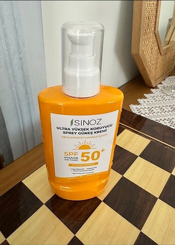 Sinoz SPF 50+ Ultra Yüksek Koruyucu Güneş Spreyi