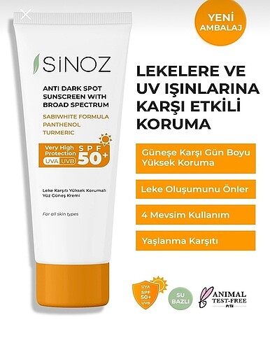 Sinoz güneş kremi