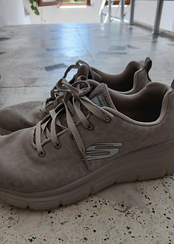 Skechers Kadın Gri-Bej Sneaker