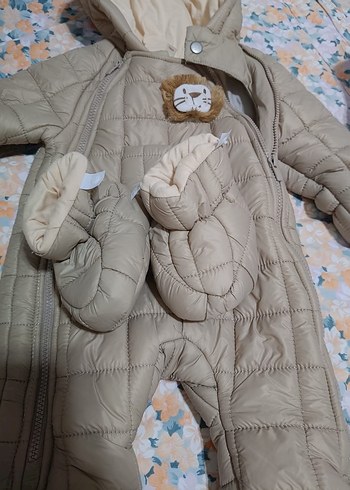 Kürk Detaylı Kahverengi Bebek mont