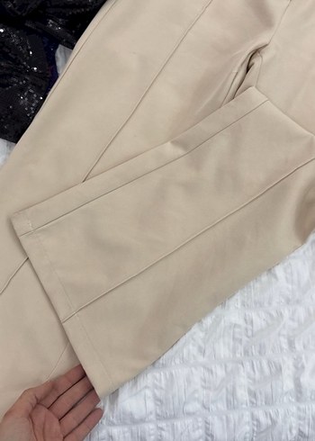 Bej Kadın Kumaş Pantolon vesna - Görsel 2