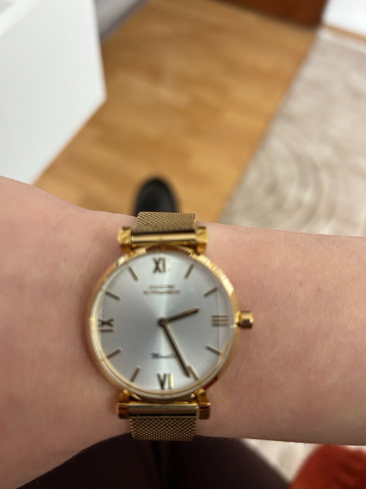 Altın Renkli Modern Klasik Kadın Kol Saati - Görsel 2