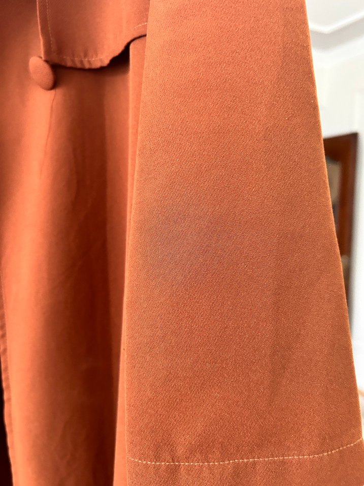 Kadın Kahverengi Süet Uzun Trençkot - Görsel 2