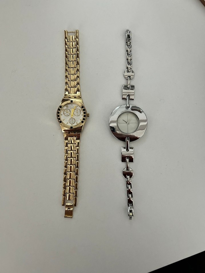 Zincir Detaylı Kadın Altın Saat - Görsel 2