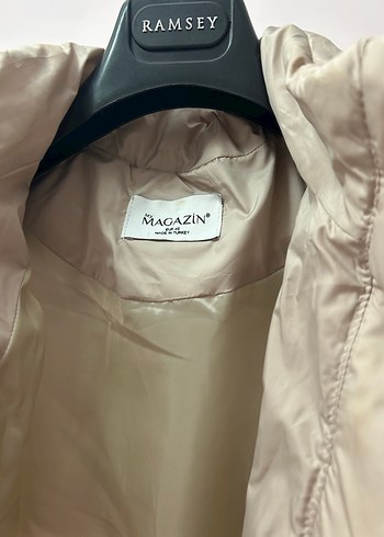 Suni Kürklü Uzun Bej Kadın Yelek - Görsel 4