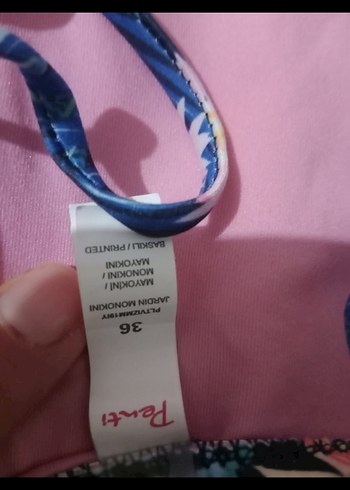 36 Beden çeşitli Renk Çiçek Desenli Bohem Midi Mayo