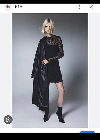 H&M Dantel Elbise
