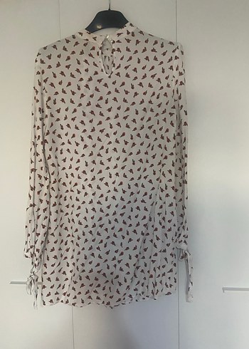 Bohem Uzun Kollu çiçekli Bluz - Görsel 2