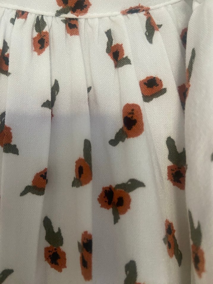 Bohem Uzun Kollu çiçekli Bluz - Görsel 5