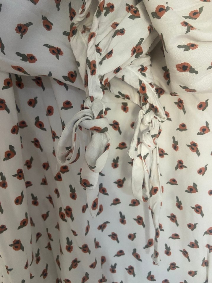 Bohem Uzun Kollu çiçekli Bluz - Görsel 4